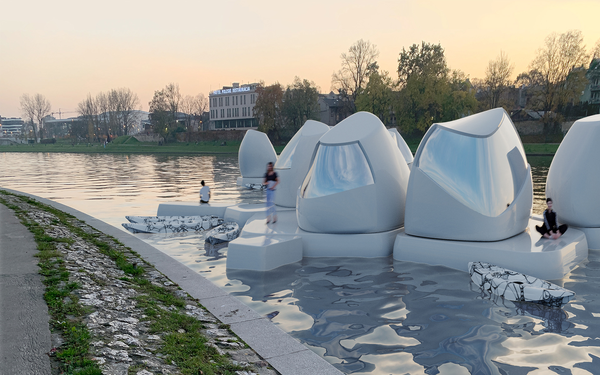 New “Floating Work Pods” Could Be The Future of Remote Work