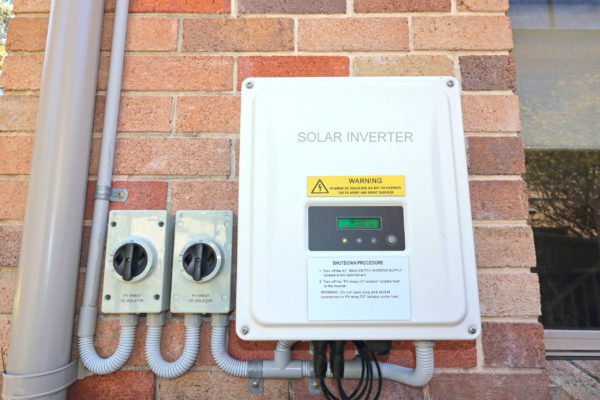 A solar inverter, which is used for converting solar energy into power your household can use.
