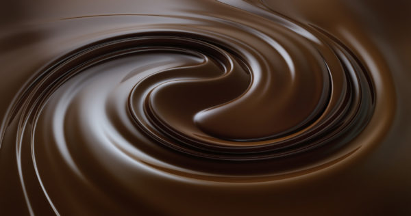 Melted chocolate swirl