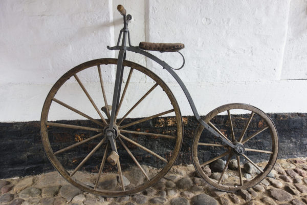A penny-farthing bicycle