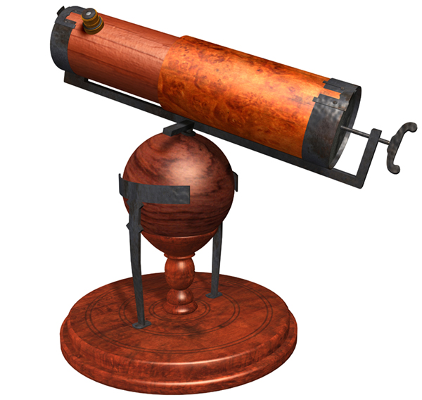 Ancient Newtonian telescope