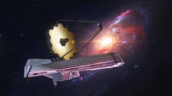 James Webb telescope in deep space